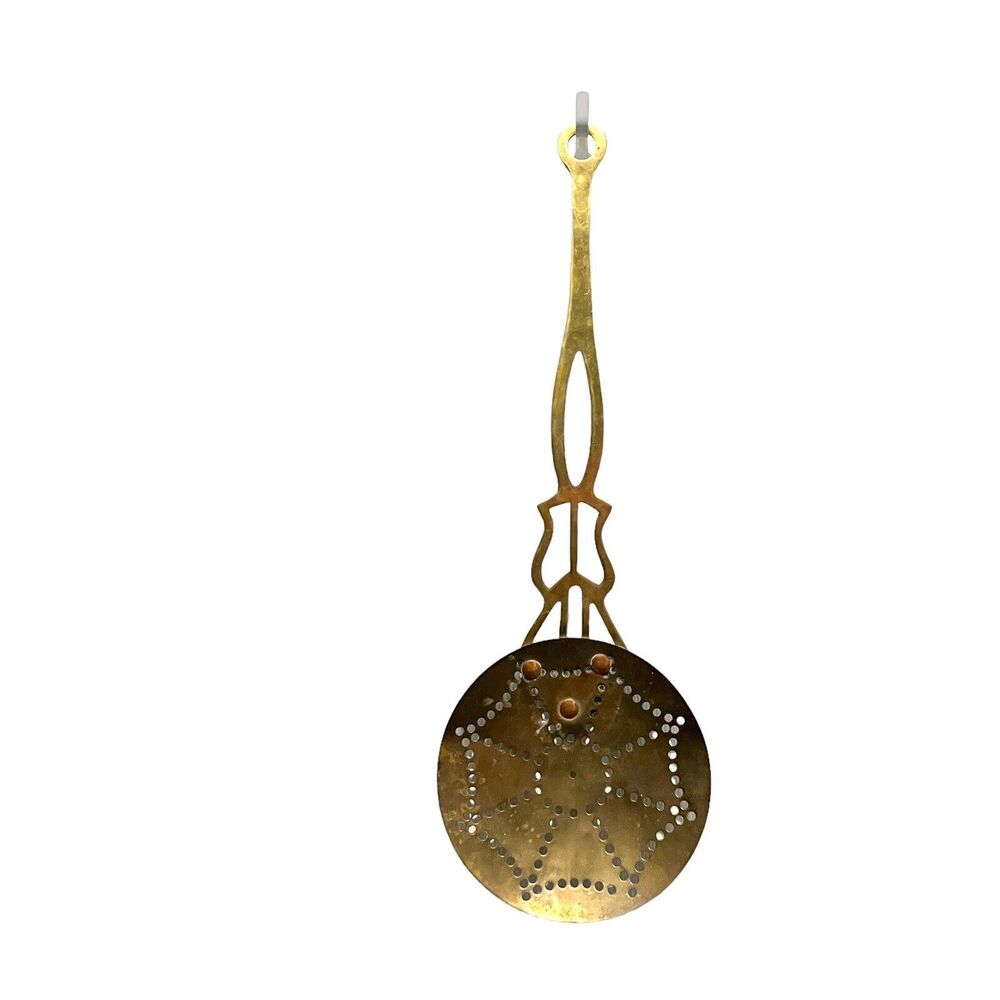 Skimmer Chestnut Warmer Vintage Brass Copper 22.5” Hearth Wall Accent Decor Art